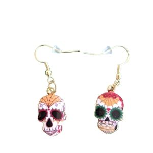 Sugar Skull Earrings/ S925 Hooks⭐️2 for $6